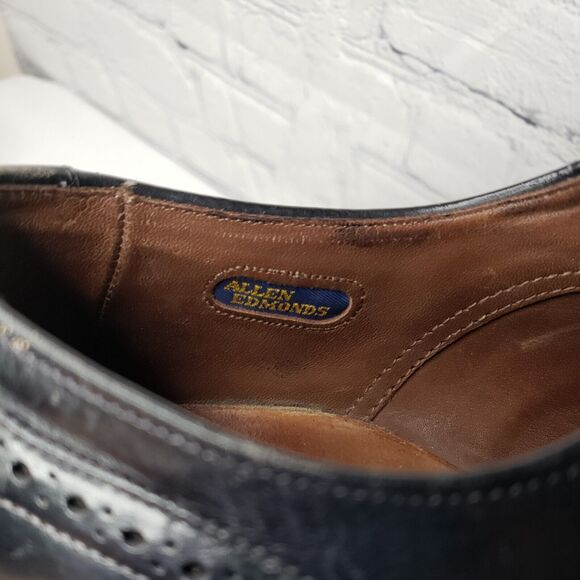 Allen Edmonds Neumok Wingtip Oxford Brown‎ Leather Dress Shoes Mens Sz 8 D main image 12